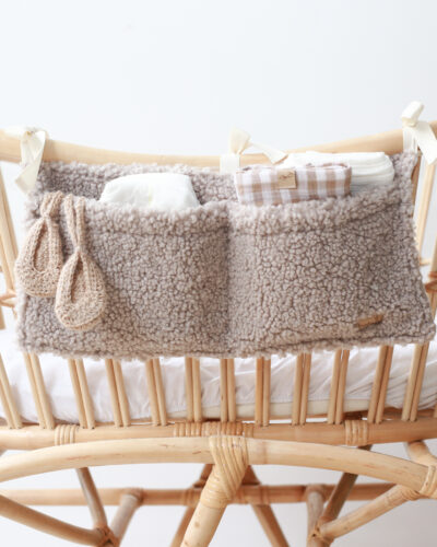 Organisateur de lit bébé | Teddy - Taupe