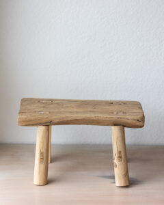 Tabouret en bois vintage