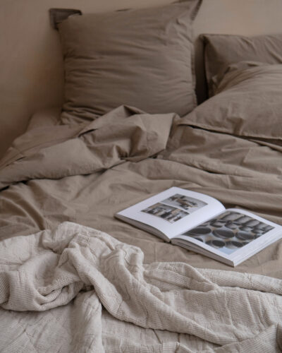 Drap housse | 180 x 200 - Noyer